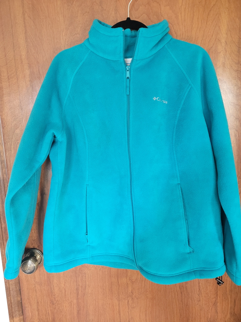 Columbia Women's Teal Full-Zip Teddy Fleece Jacket
